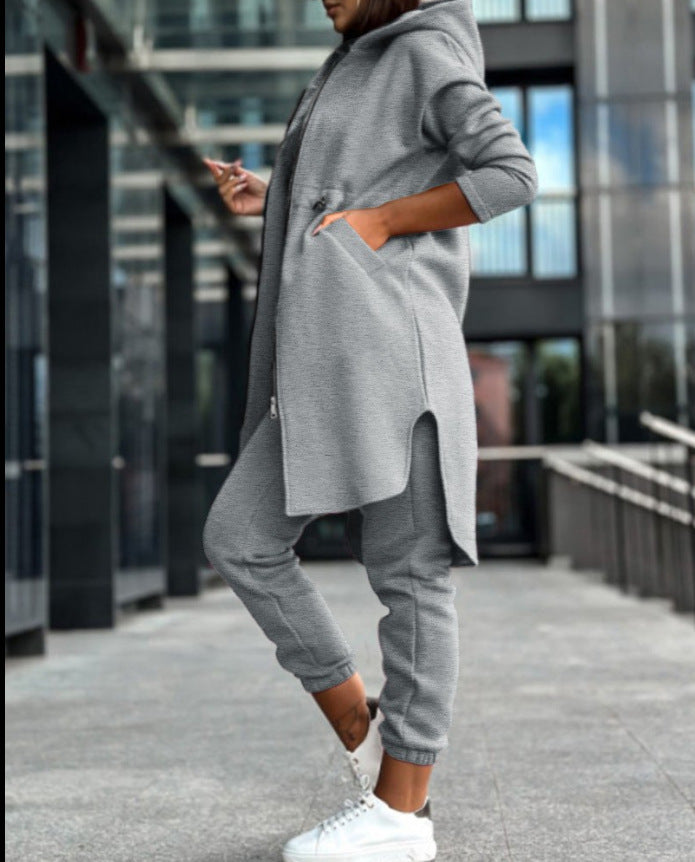 Fleece Hooded Sweater Suit