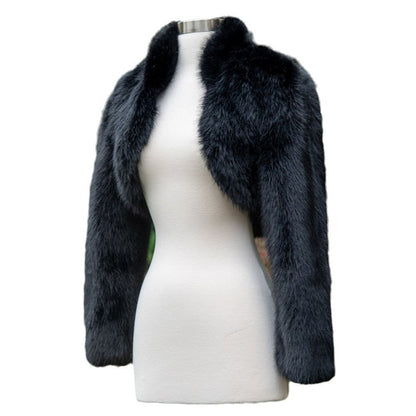 Fashion Casual Women's Fur Coat Short