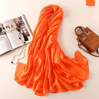Fashion Beach Towel Sun Protection Shawl Silk Scarf Women