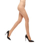 4 Pairs Women's Sheer Tights 20 Denier Control Top Pantyhose With Reinforced Toes