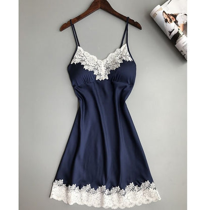 Sexy Sling Home Pajamas Suspenders Pajamas Color Lace