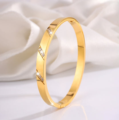Light Luxury Stainless Steel Bracelet For Girls High Sense