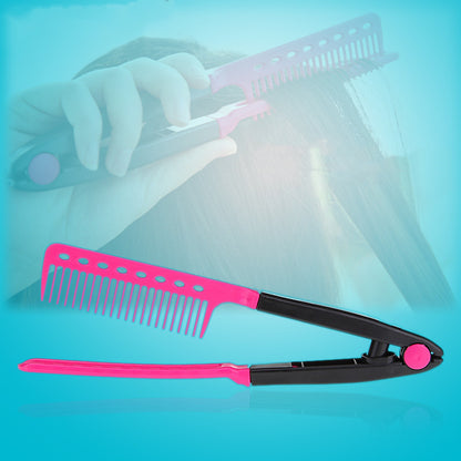 Hair Styling V-shaped Clip Straightening Comb