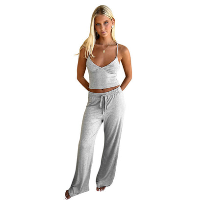 Wide Leg Pants Casual Suit