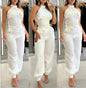 Halter Top Casual Working Pants Two-piece Suit