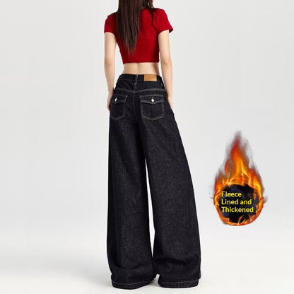 Wide Leg Denim Jeans