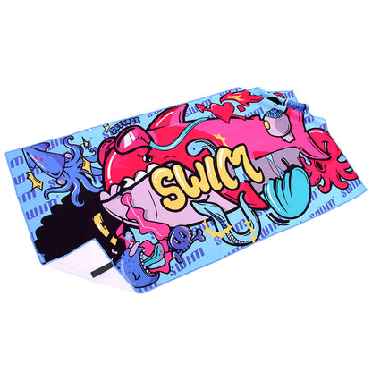 70150 Heat Transfer Printing Microfiber Shawl Portable Quick-drying Bath Towel