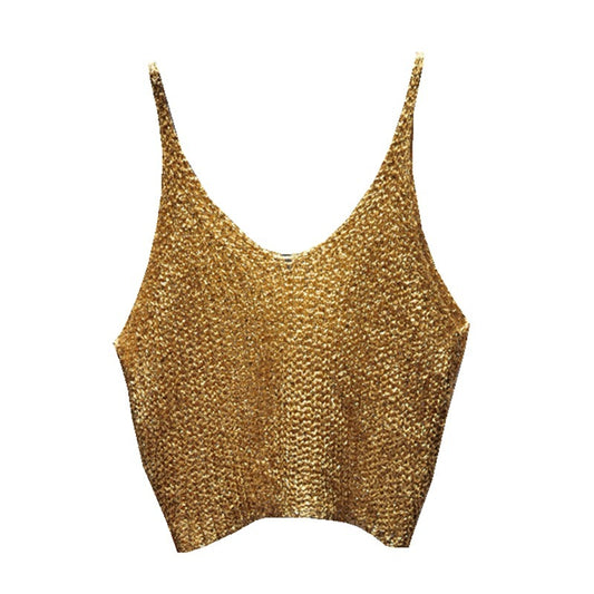 Women's Hollow-out Midriff Sling Top