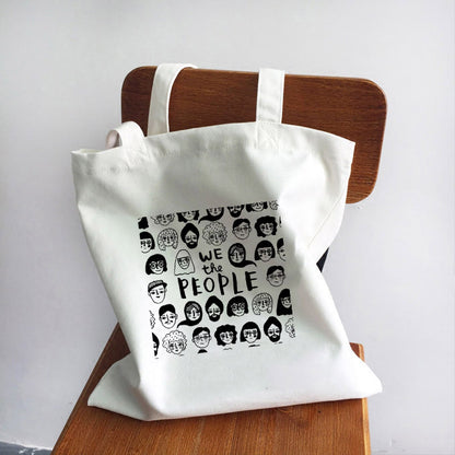 Women's Handbag Canvas Tote Printed Shopping Bag