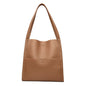 Solid Color Shoulder Bag Women's Fashion Large Capacity Handbag Crossbody Shopping Bags