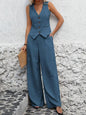 Collage Splicing Casual Suit Vest Pants