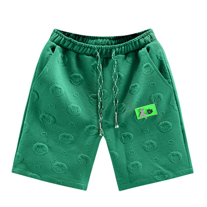 Knitted Shorts Men's Summer New Fashion Casual Plus-sized Plus-sized Fifth Pants