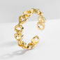 Minimalist Love Letter D Earrings Ring Bracelet