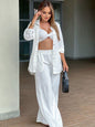 Casual Loose Trousers Women's Shirt Fashion Suit