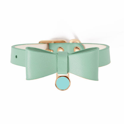 Luxury Leather Pet Cat Collar