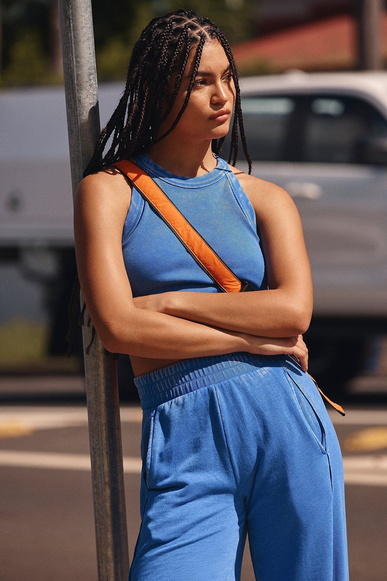 Fashion Casual Women's Solid Color High-elastic Body Shaping Short Sleeve Wide Leg Pants Suit