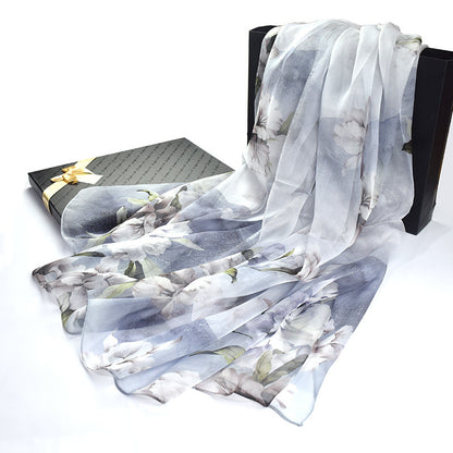 Silk Scarf Silk Summer Sunscreen Shawl Beach