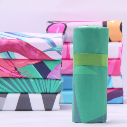 70150 Heat Transfer Printing Microfiber Shawl Portable Quick-drying Bath Towel