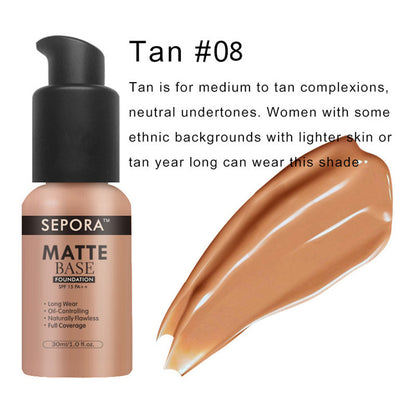 Isolate Waterproof Natural Concealer Base Makeup Matte Liquid Foundation Oil Control Foundation Cream