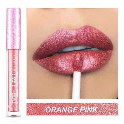 Metal Lip Gloss Waterproof Lipstick