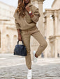 Ladies' Solid-color Long-sleeved Suit